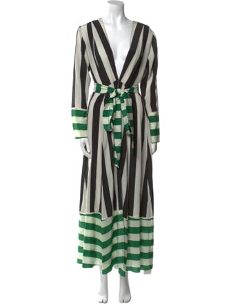 we are LEONE Silk Striped Robe