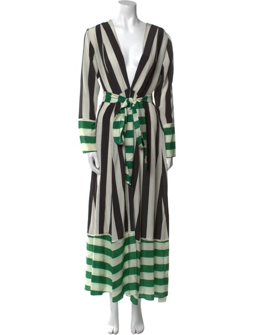 we are LEONE Silk Striped Robe
