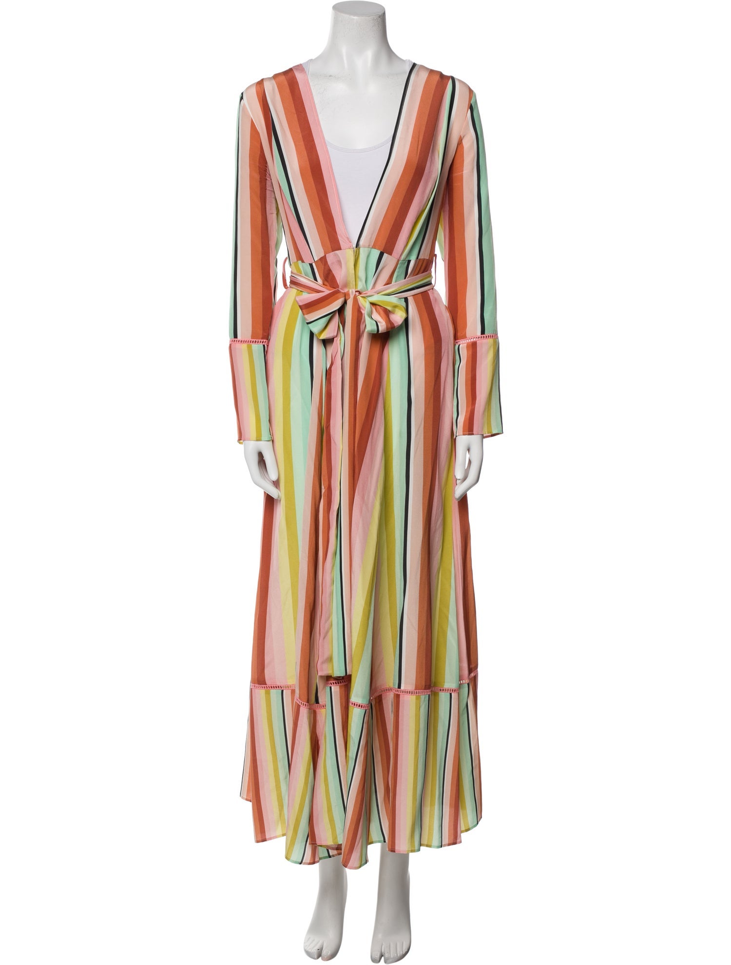 we are LEONE Silk Striped Robe
