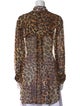 we are LEONE Silk Animal Print Button-Up Top