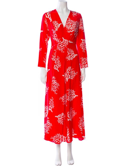 we are LEONE Silk Floral Print Robe