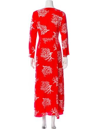 we are LEONE Silk Floral Print Robe