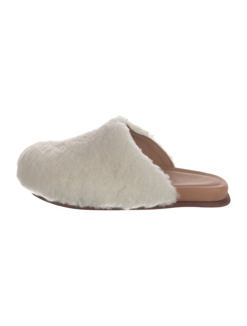 Wal & Pai Leather Fur Trim Slides