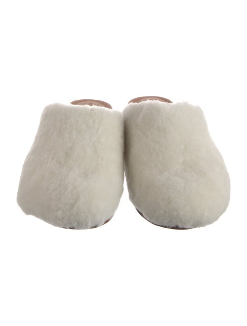 Wal & Pai Leather Fur Trim Slides