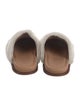Wal & Pai Leather Fur Trim Slides