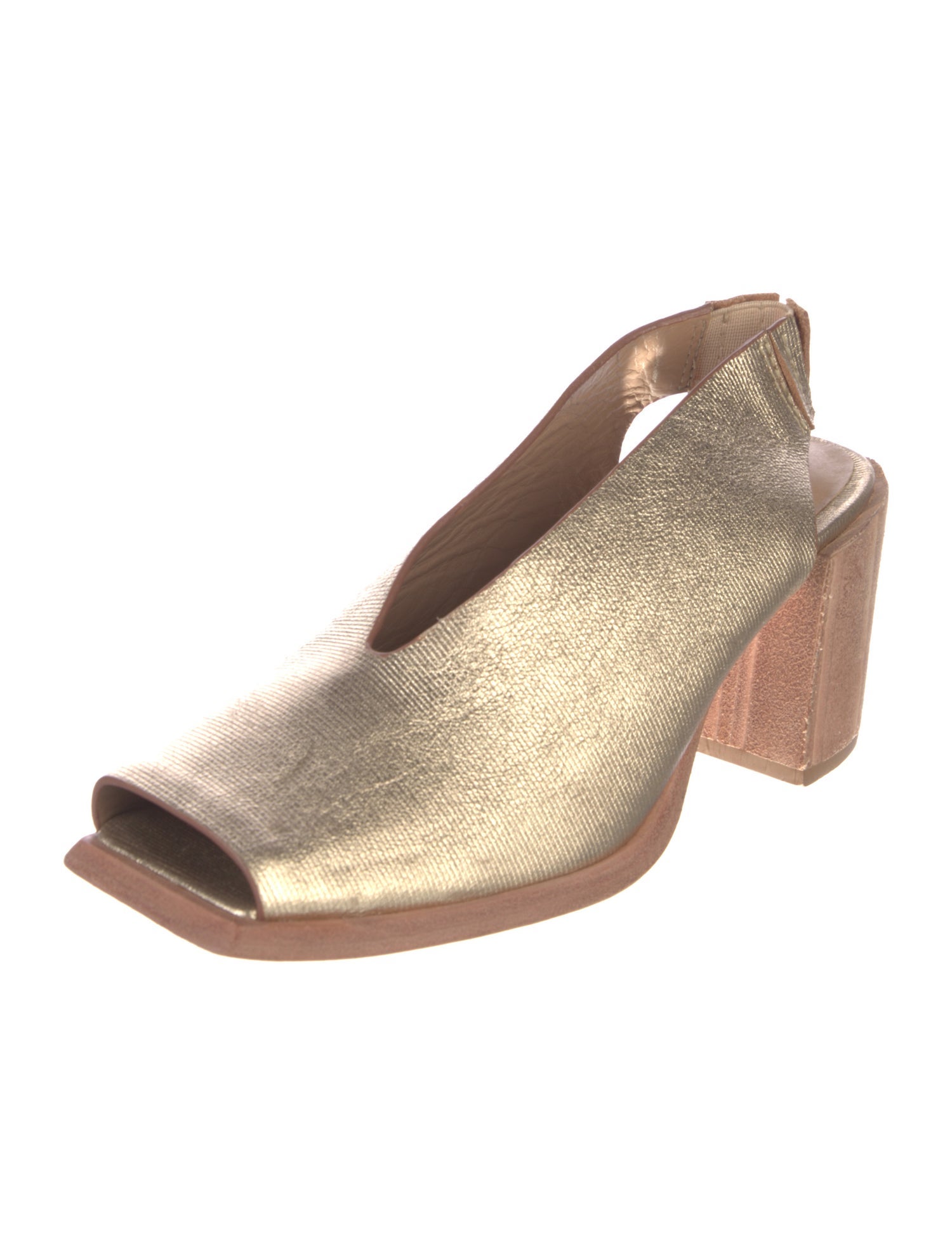 Wal & Pai Leather Slingback Pumps