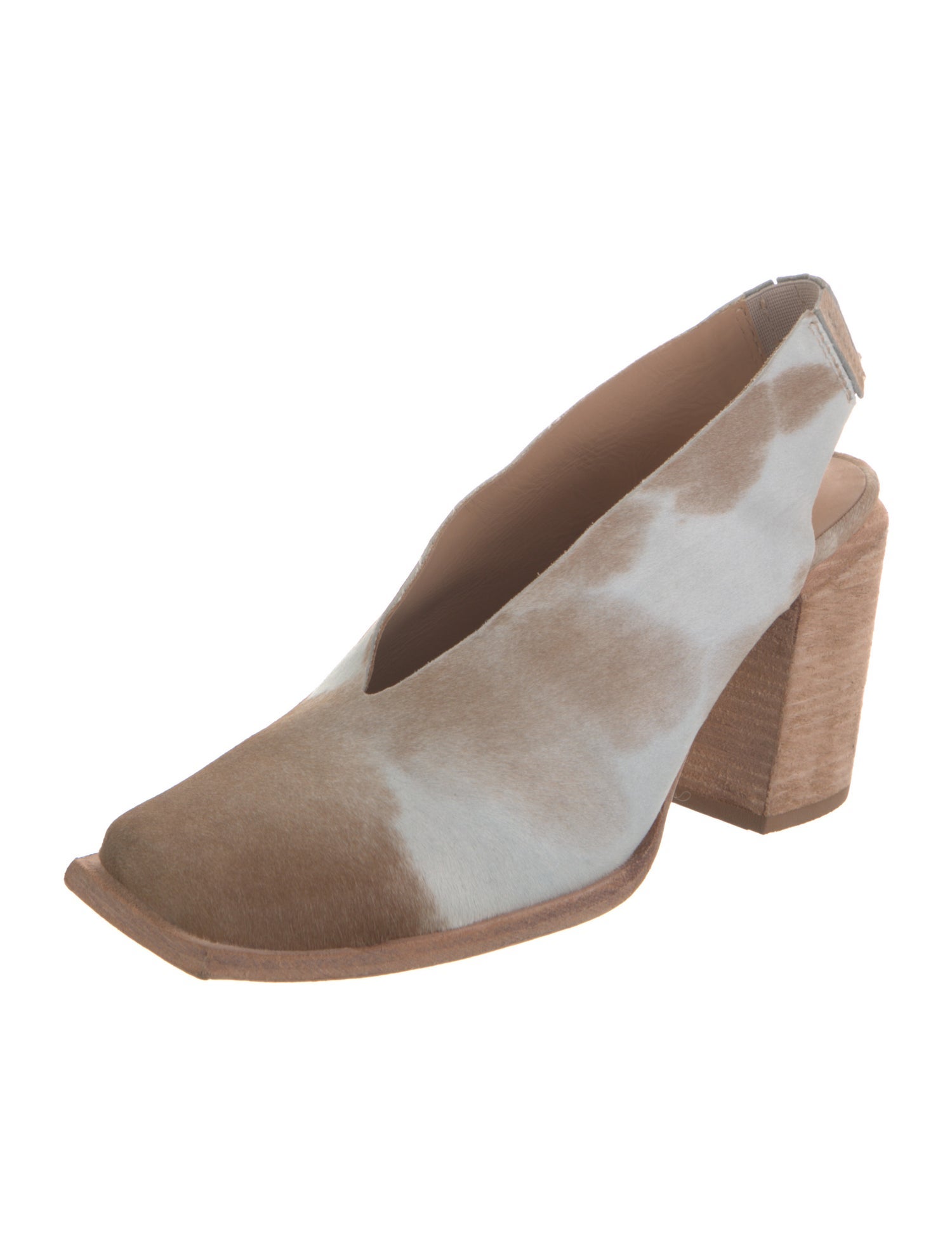 Wal & Pai Ponyhair Slingback Pumps