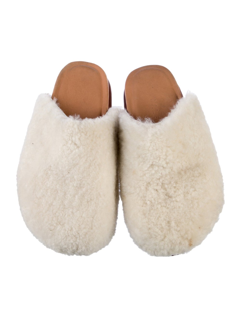 Wal & Pai Shearling Colorblock Pattern Mules - image 3