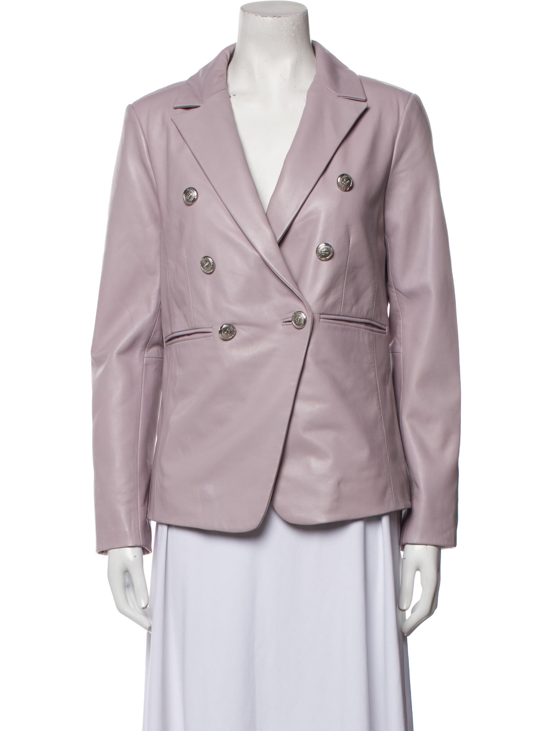 Walter Baker Lamb Leather Blazer - Purple Jackets, Clothing ...