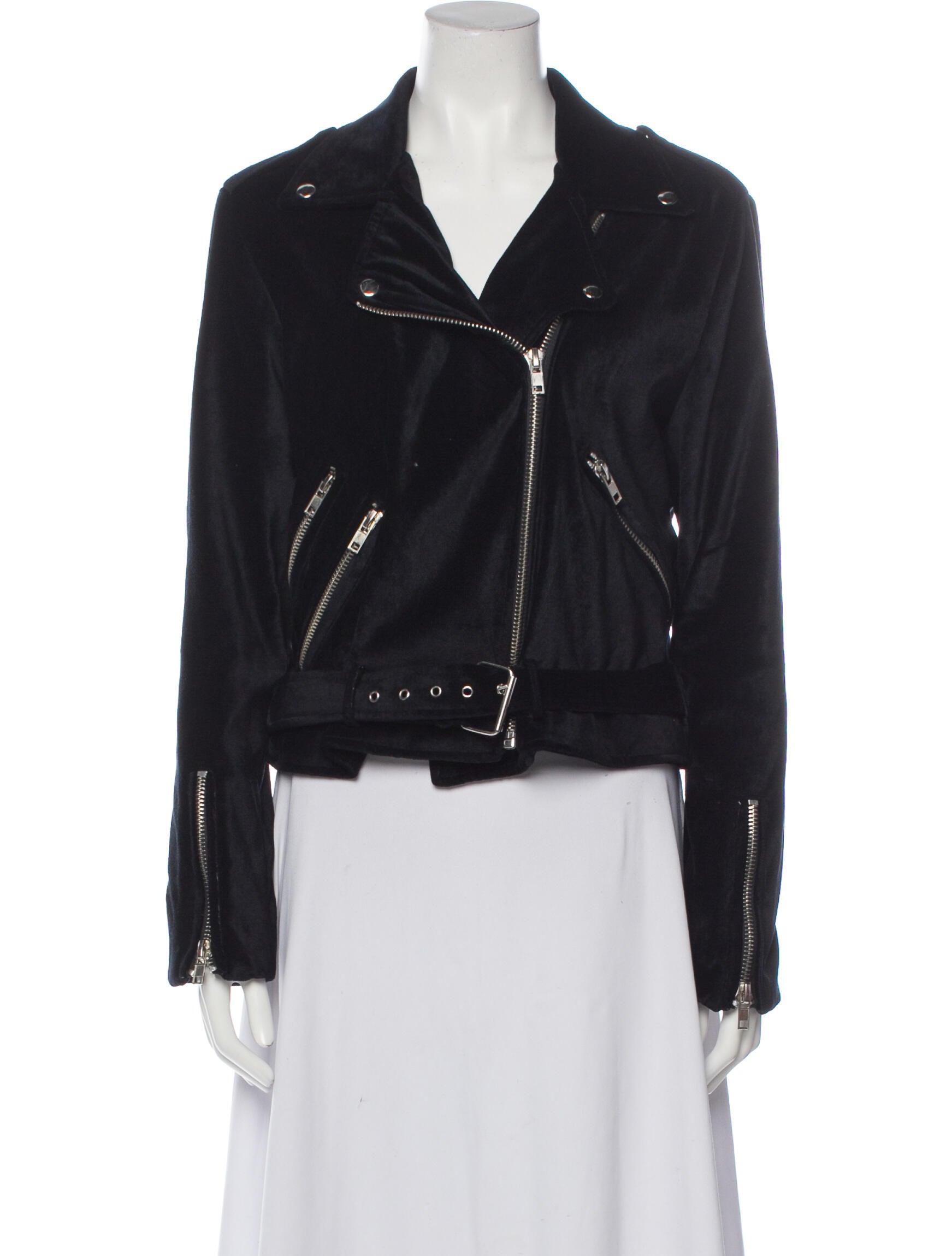 Walter Baker Biker Jacket Black Jackets, Clothing WWALT29320 The