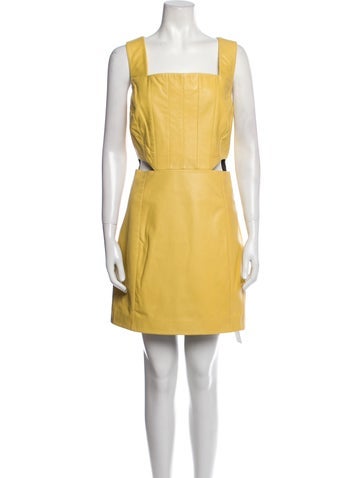 Walter Baker Dresses Lamb Leather Mini Dress US 12 | XL