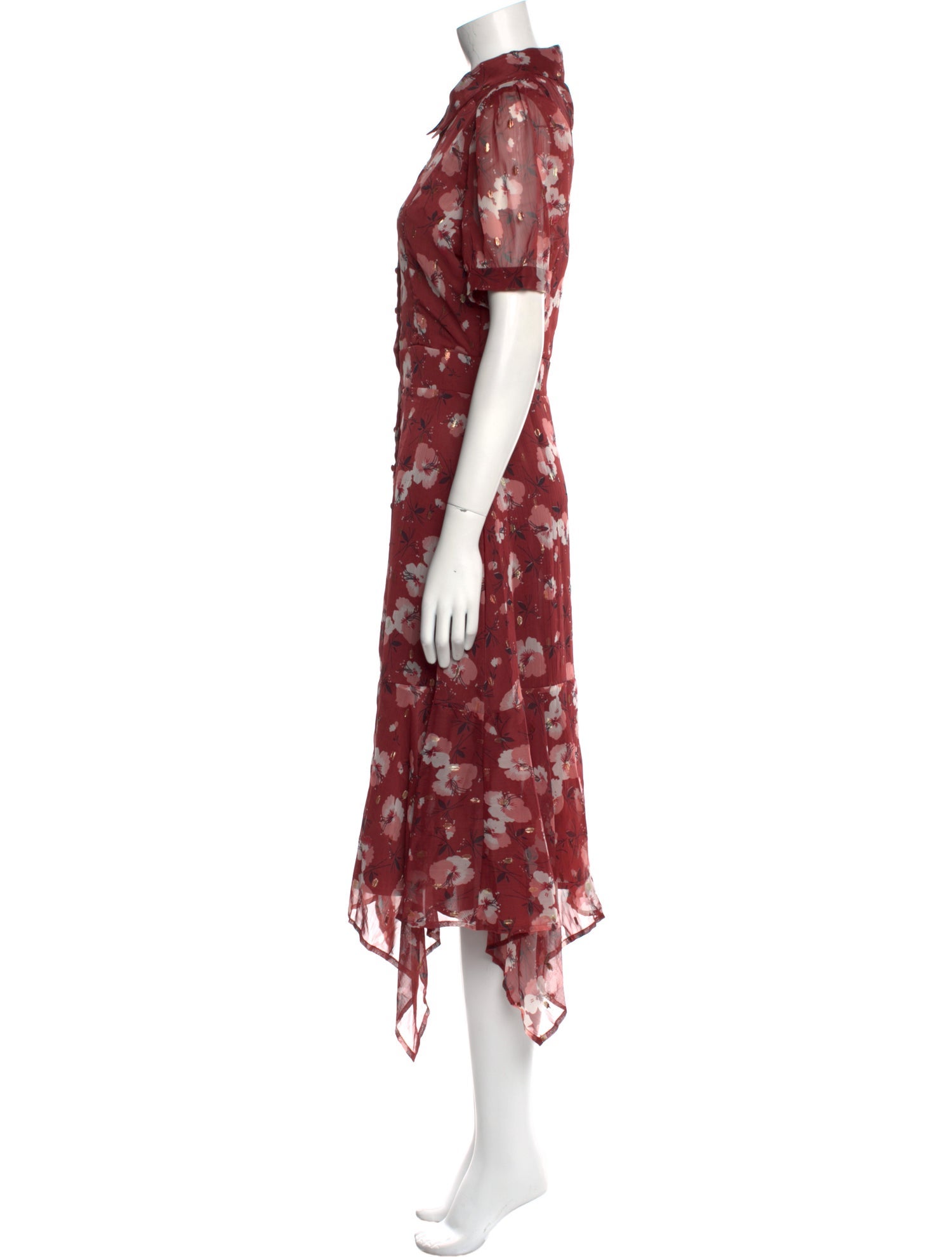 Walter Baker Floral Print Long Dress
