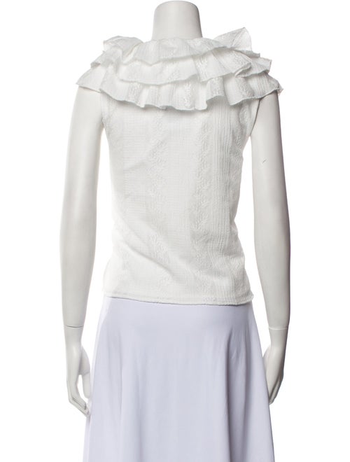 Walter Baker V-Neck Short Sleeve Crop Top