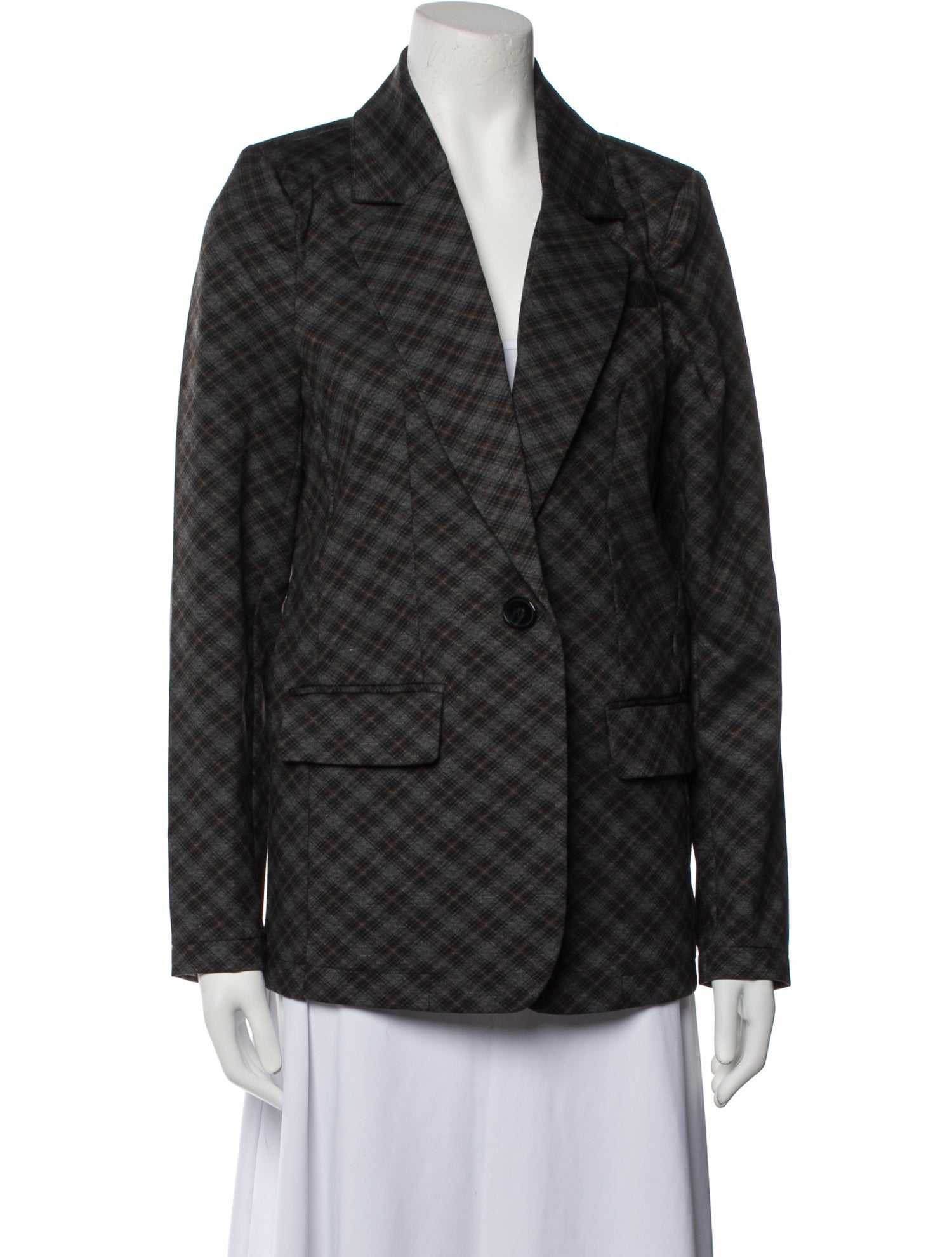 Walter Baker Plaid Print Blazer