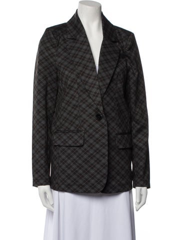 Walter Baker Jackets Plaid Print Blazer S