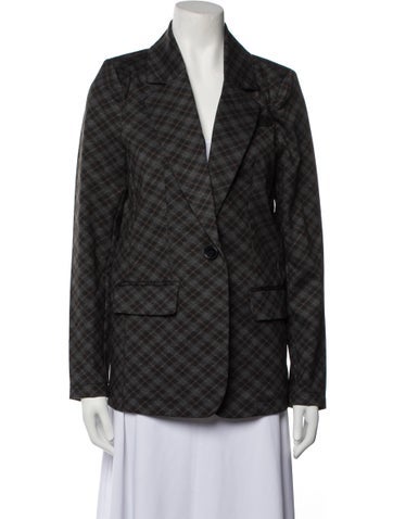 Walter Baker Jackets Plaid Print Blazer S
