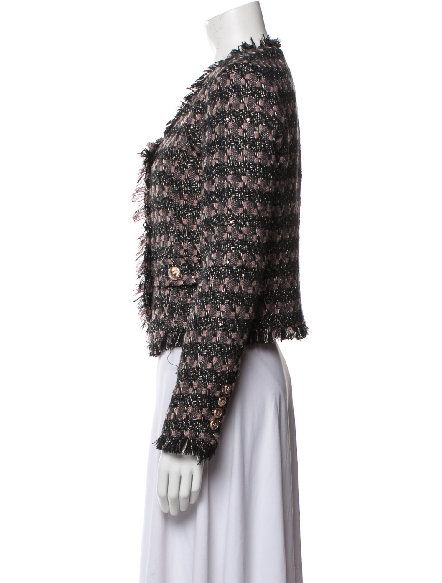 Walter Baker Tweed Pattern Evening Jacket