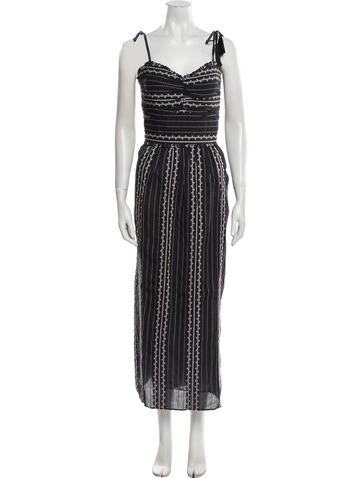 Walter Baker Dresses Striped Long Dress M