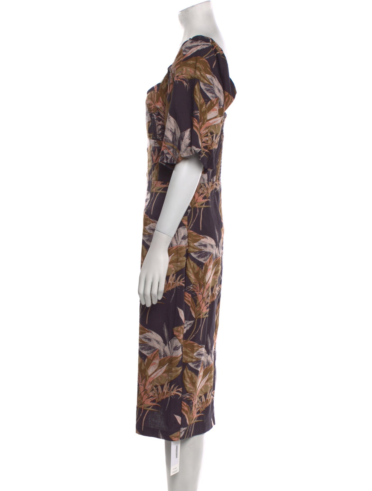 Walter Baker Floral Print Midi Length Dress w/ Tags