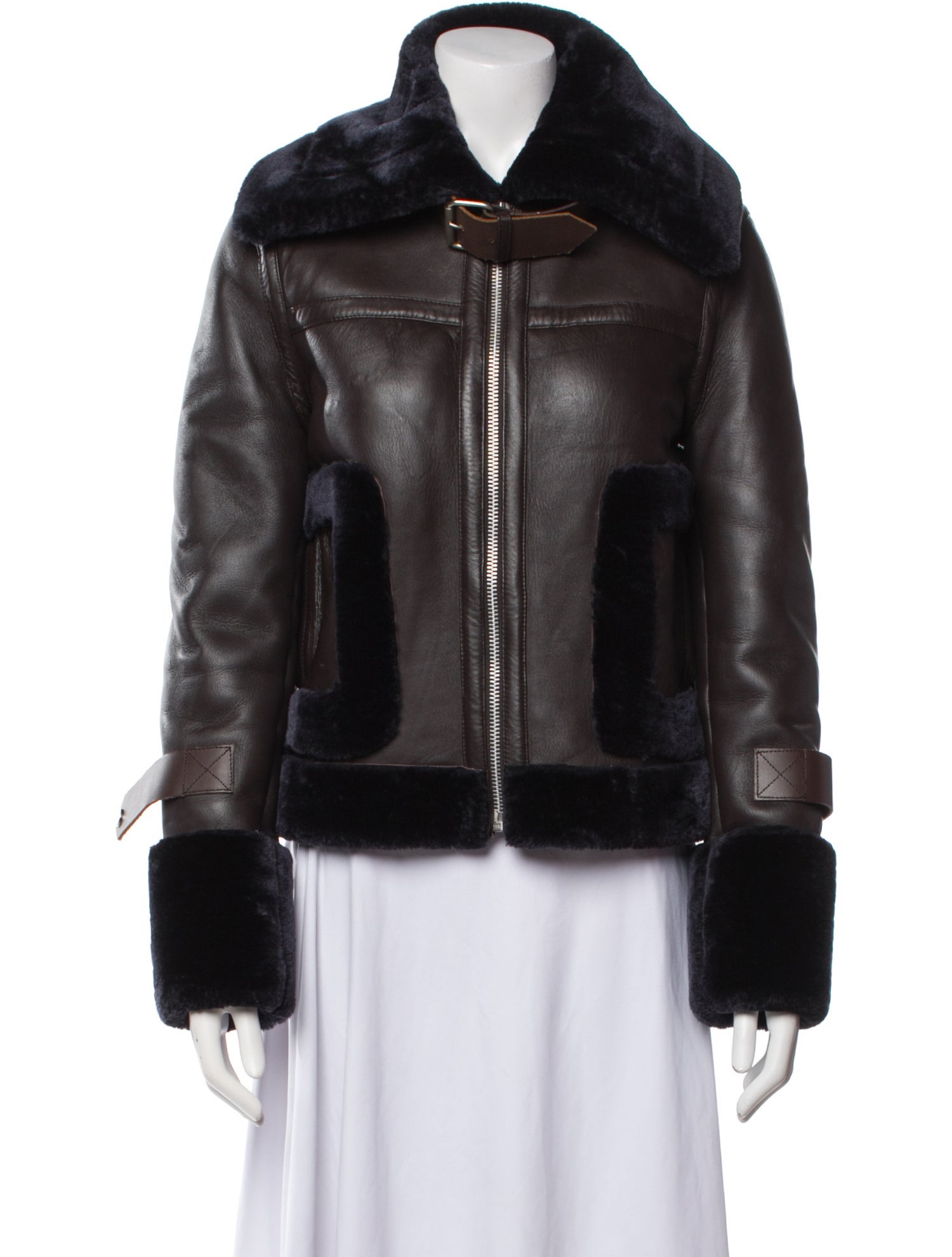 Walter Baker Leather Faux Fur Jacket
