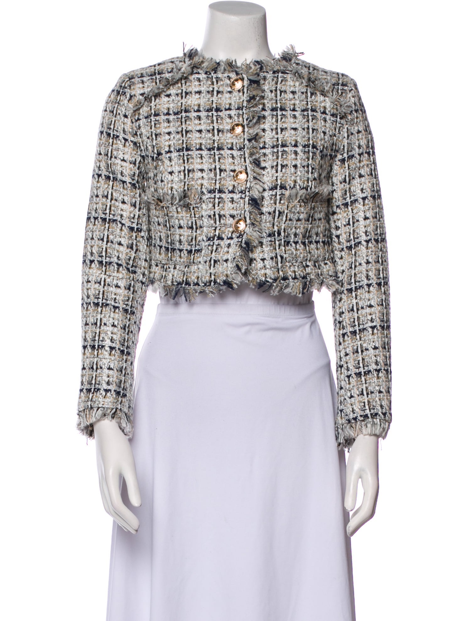Walter Baker Tweed Pattern Bolero w/ Tags