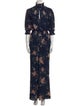 Walter Baker Floral Print Turtleneck Jumpsuit