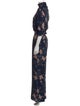 Walter Baker Floral Print Turtleneck Jumpsuit