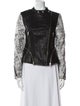 Walter Baker Leather Printed Biker Jacket