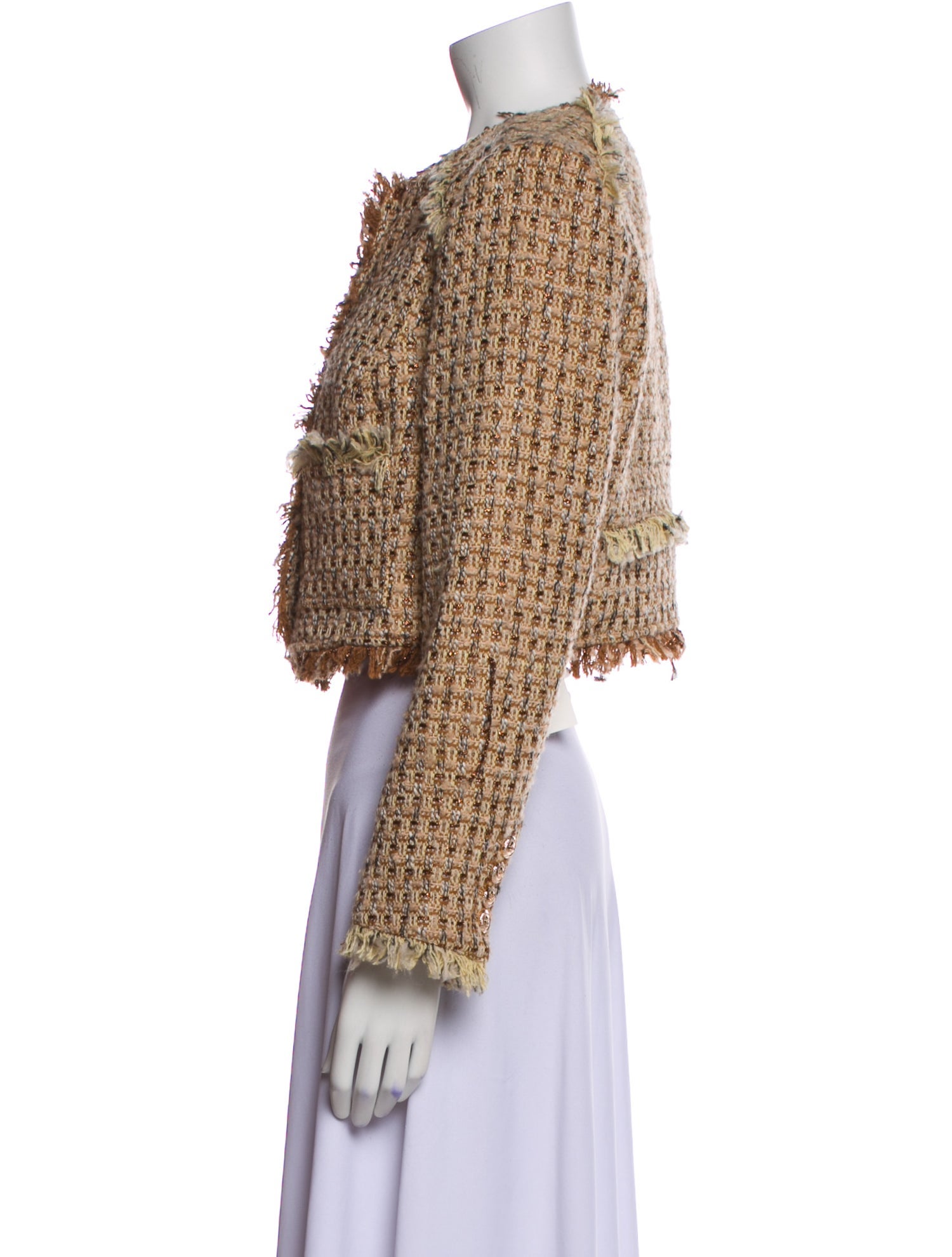 Walter Baker Tweed Pattern Evening Jacket w/ Tags