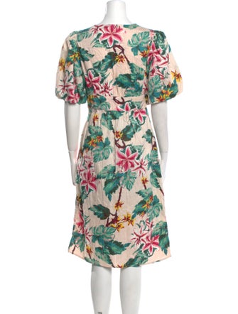 Walter Baker Floral Print Midi Length Dress