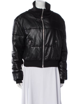 Walter Baker Leather Bomber Jacket