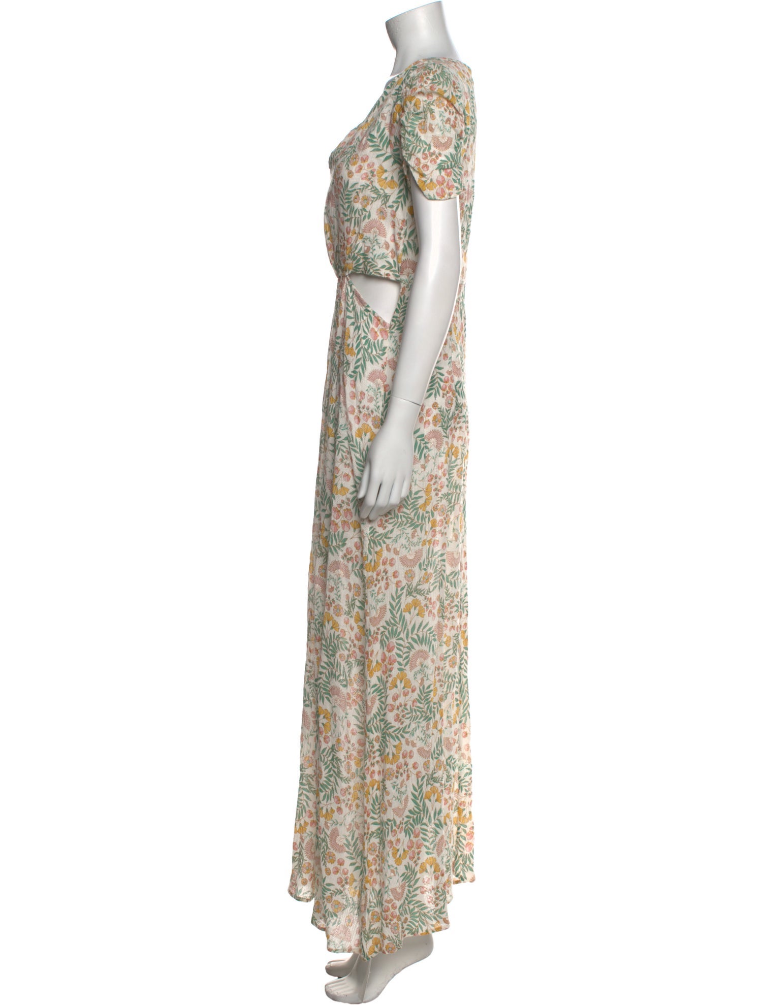 Walter Baker Floral Print Long Dress