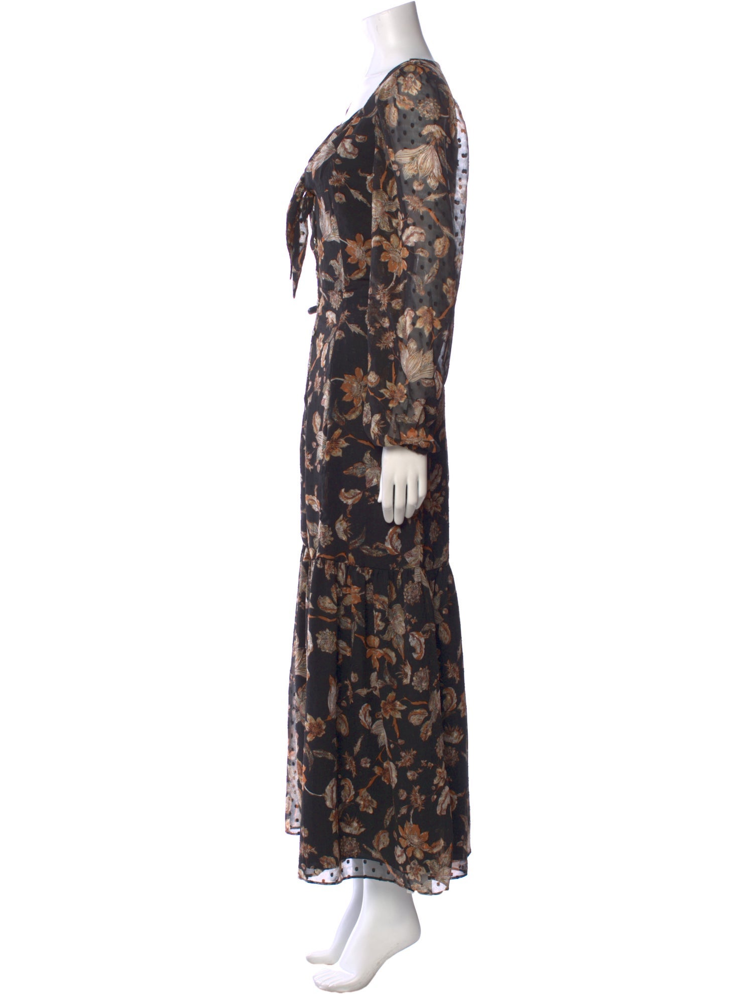 Walter Baker Floral Print Long Dress