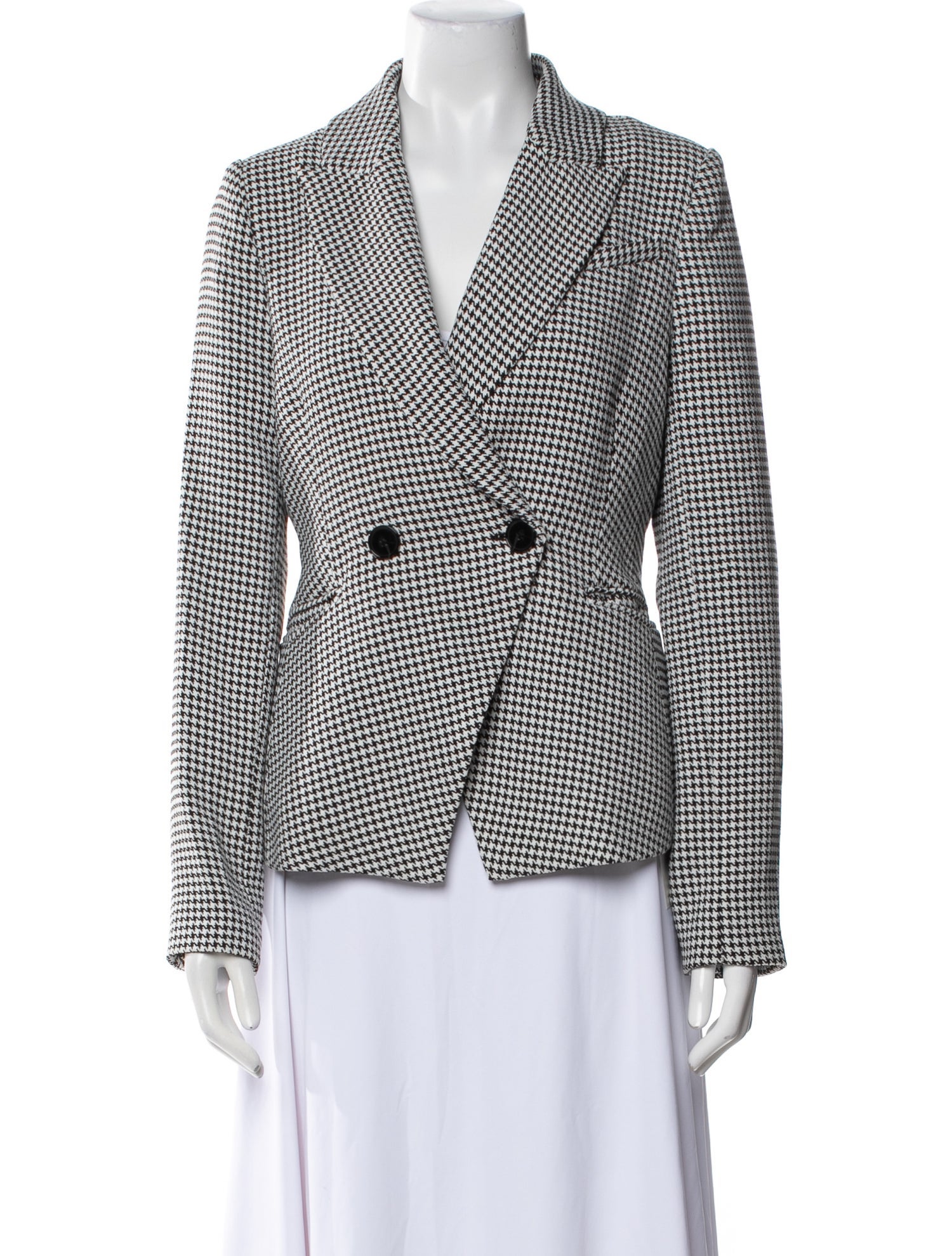 Walter Baker Houndstooth Print Blazer