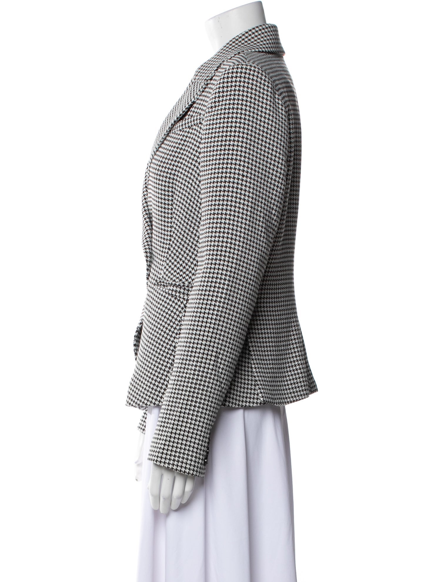 Walter Baker Houndstooth Print Blazer