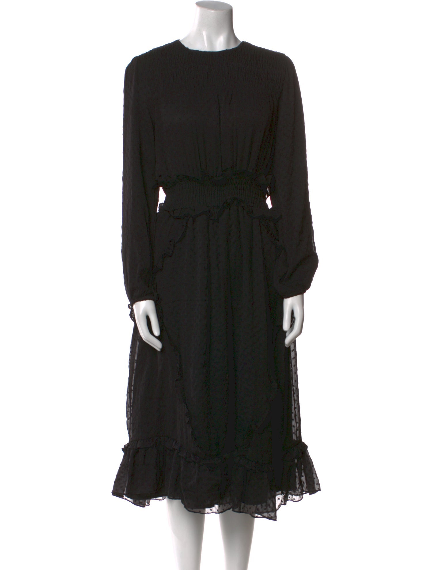 Walter Baker Crew Neck Midi Length Dress