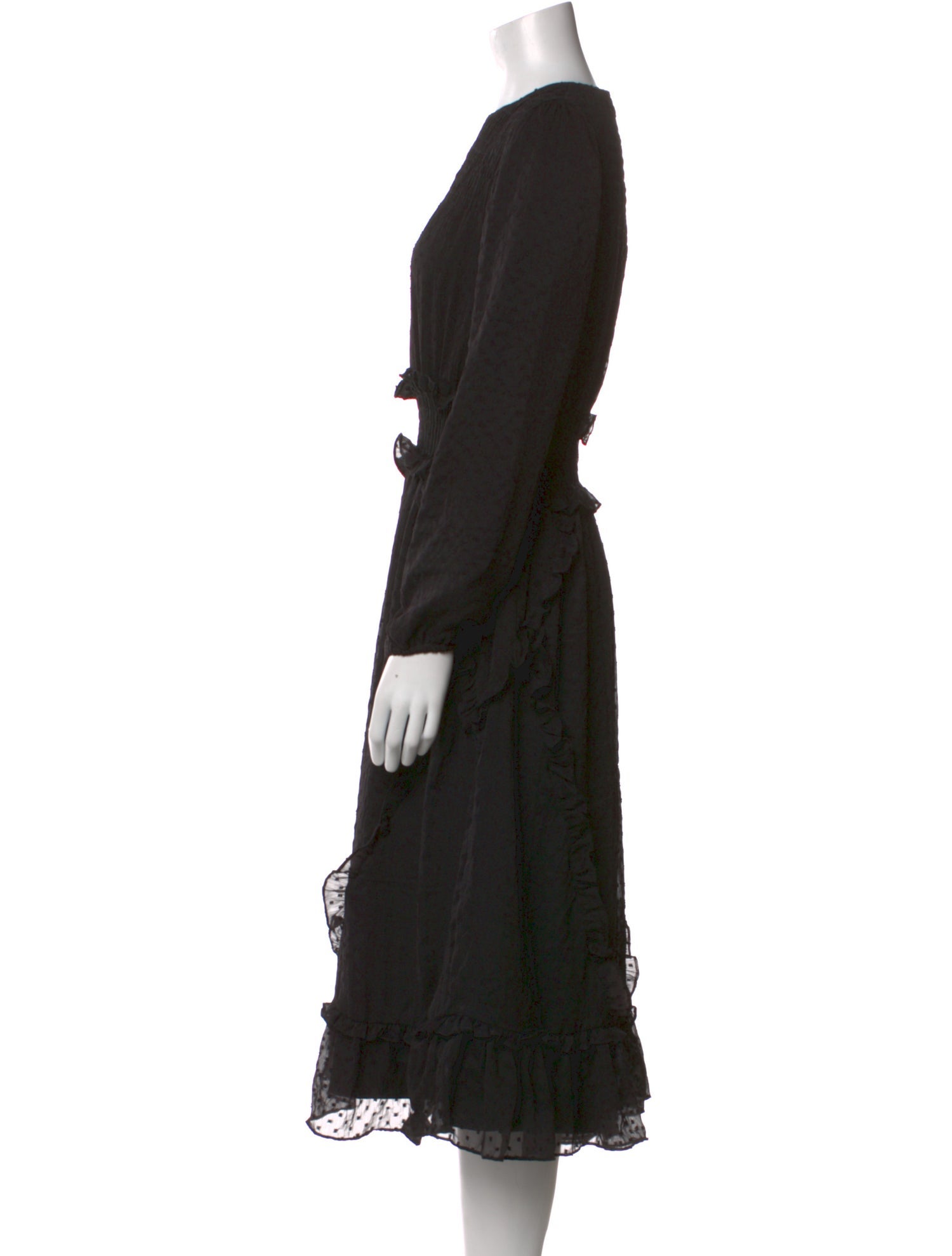 Walter Baker Crew Neck Midi Length Dress