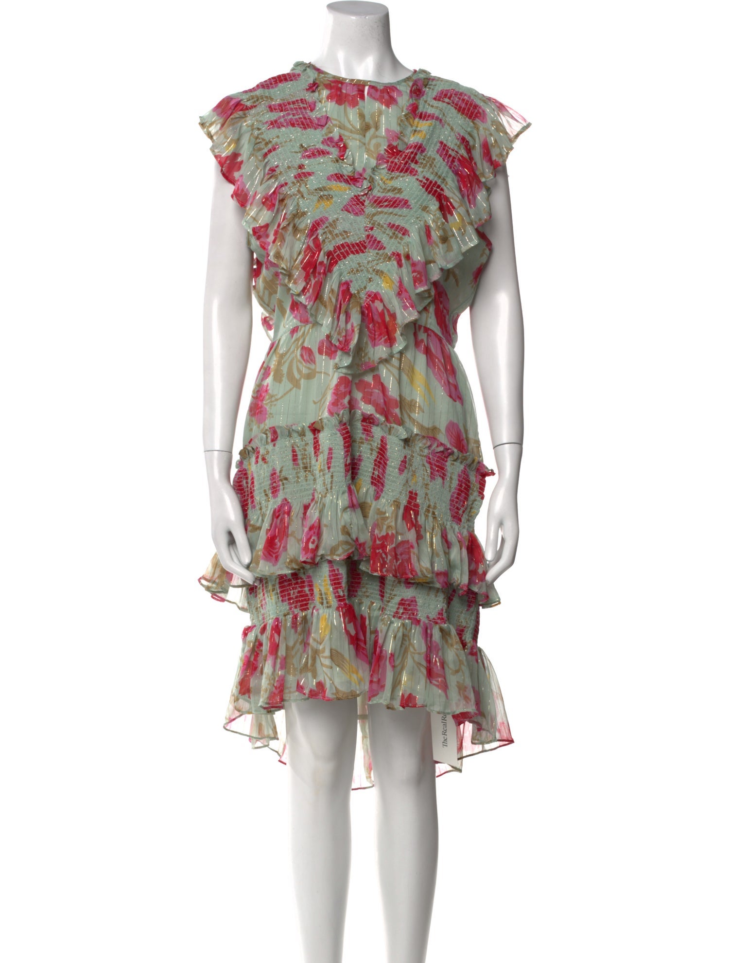 Walter Baker Printed Midi Length Dress