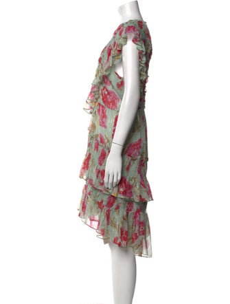 Walter Baker Printed Midi Length Dress