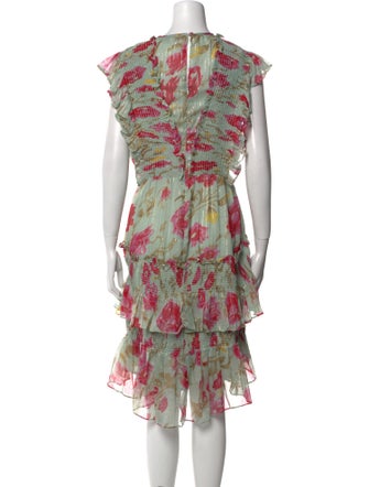 Walter Baker Printed Midi Length Dress