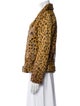 Walter Baker Ponyhair Animal Print Faux Fur Jacket