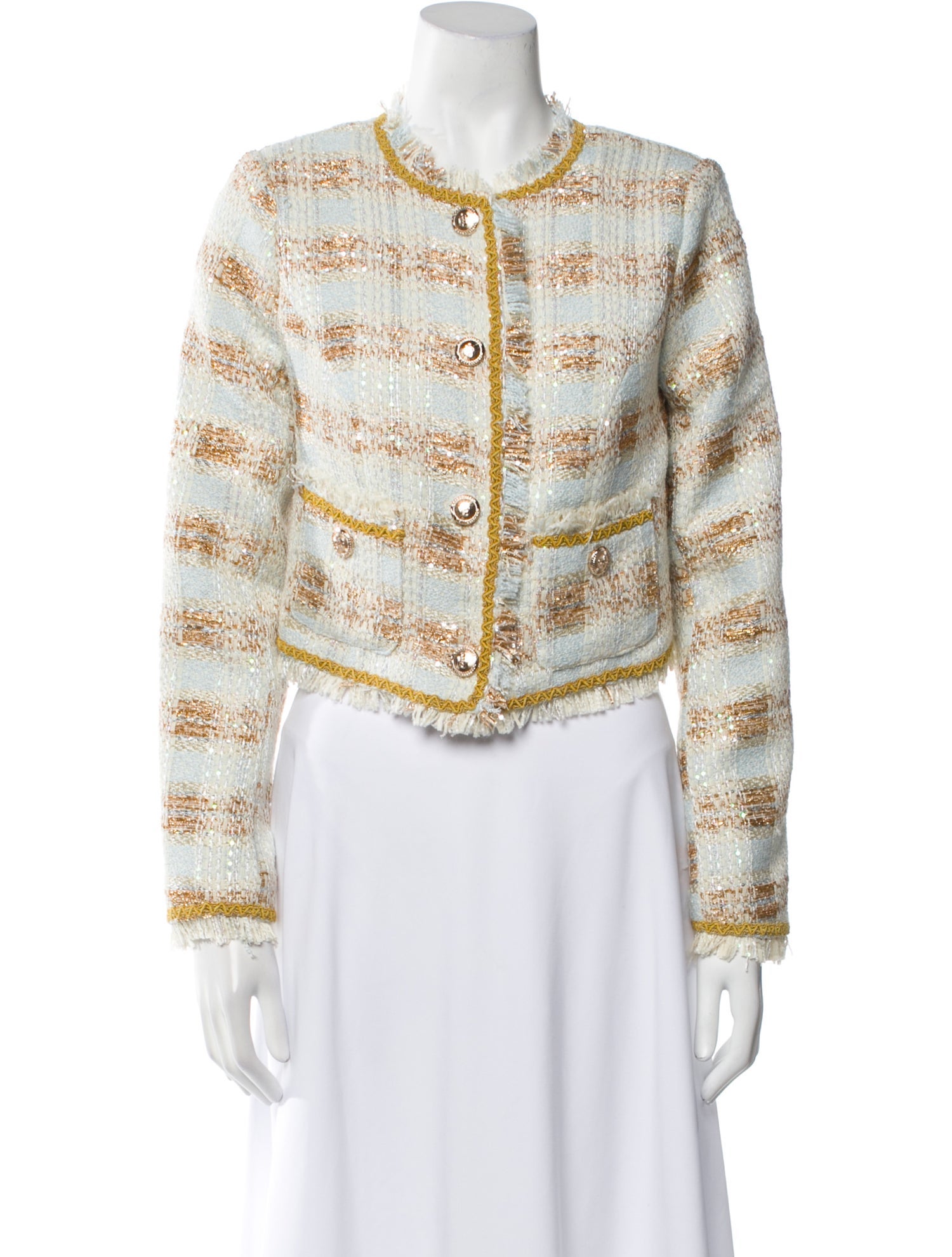 Walter Baker Tweed Pattern Evening Jacket