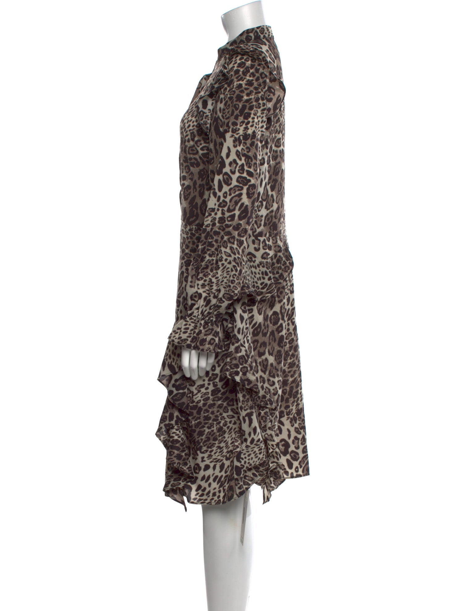 Walter Baker Animal Print Midi Length Dress