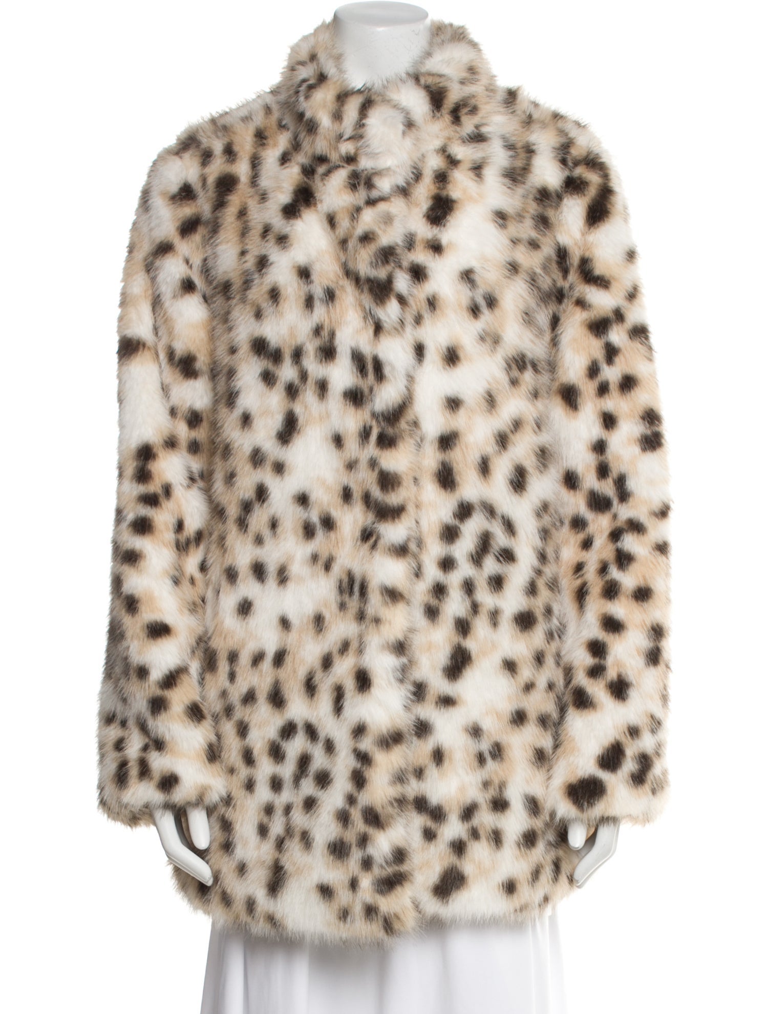 Walter Baker Animal Print Faux Fur Jacket
