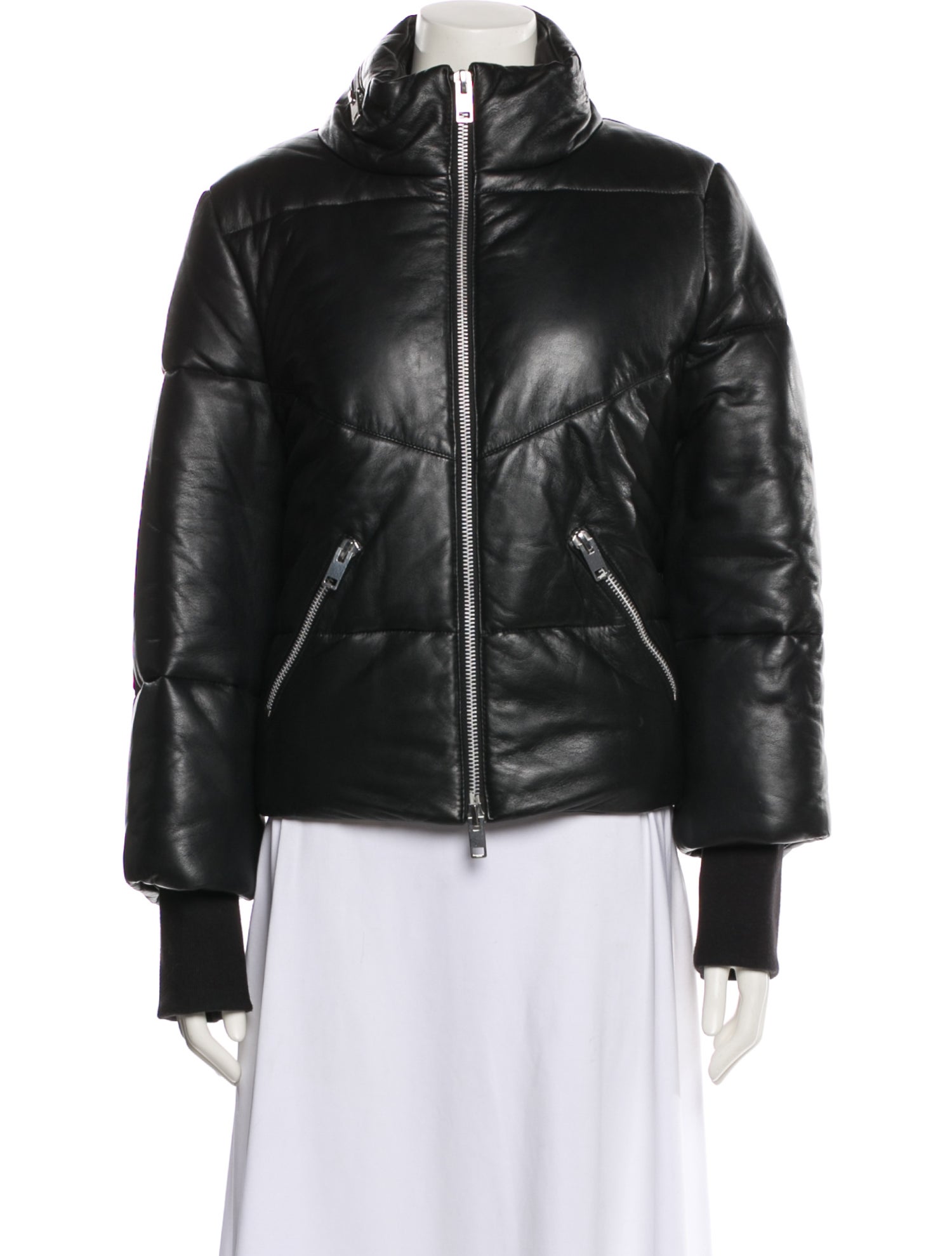 Walter Baker Lamb Leather Bomber Jacket