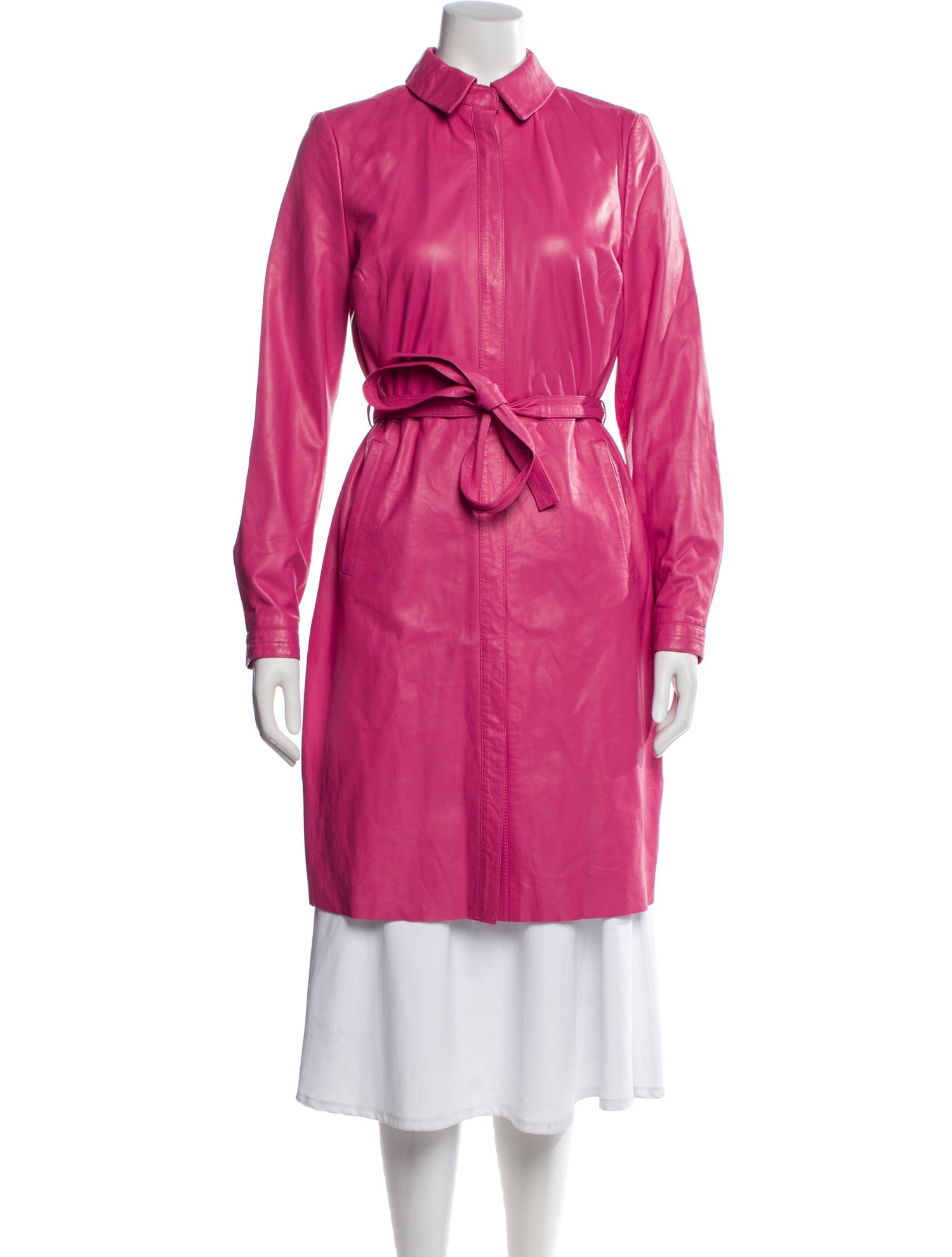 Walter Baker Leather Trench Coat