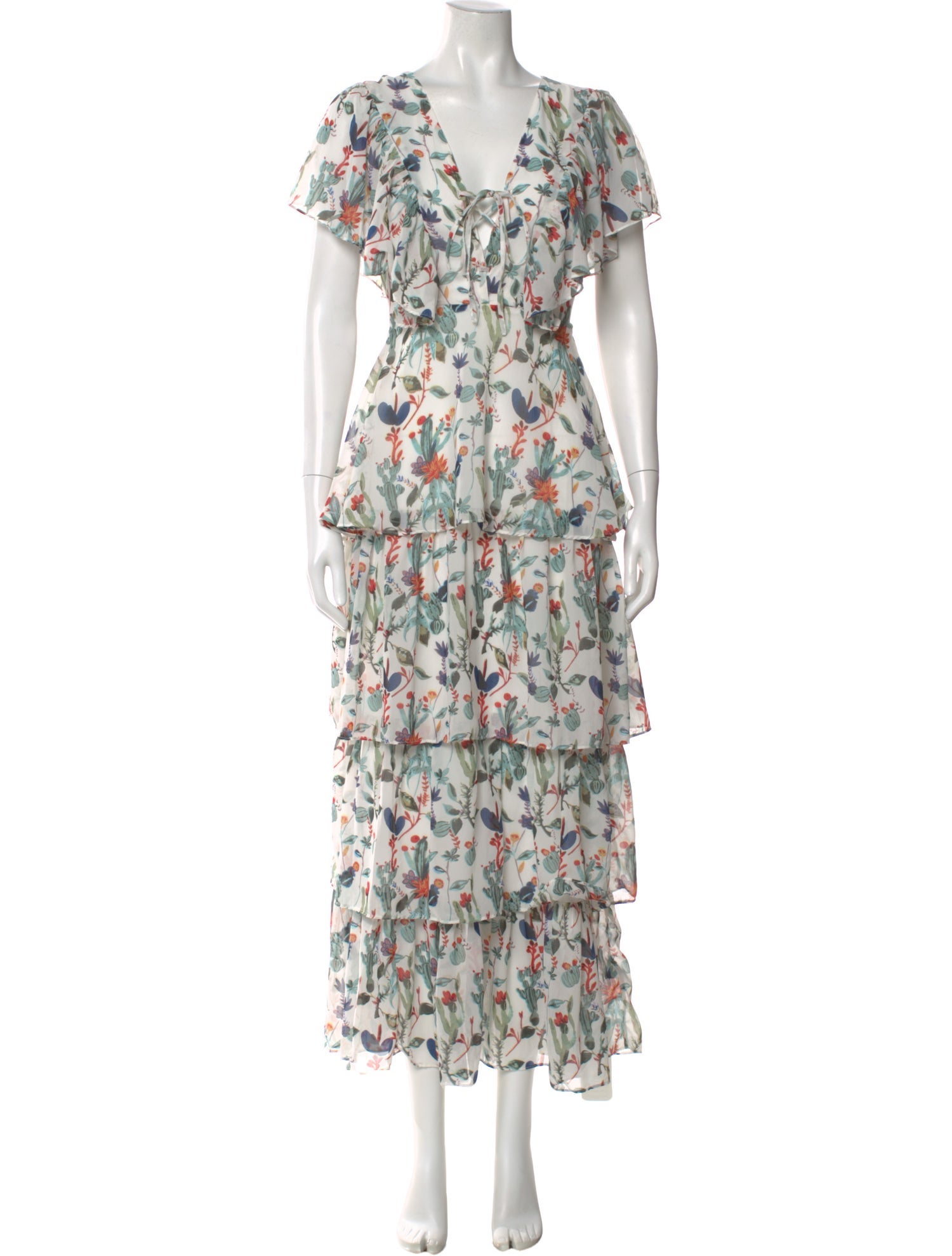 Walter Baker Floral Print Long Dress