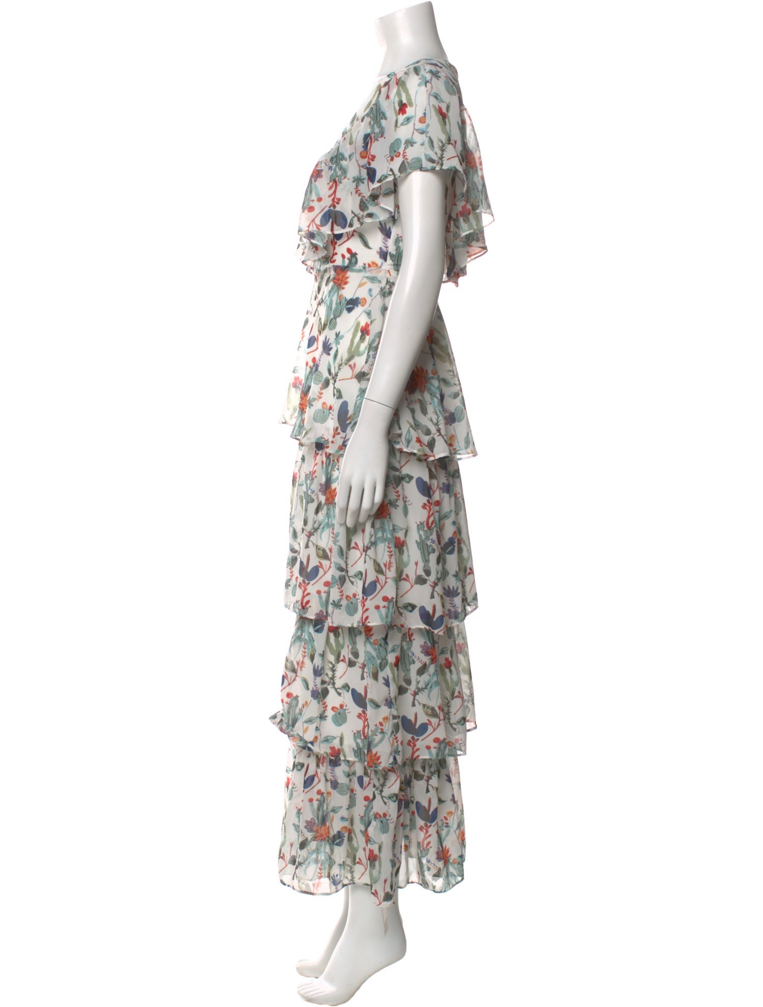 Walter Baker Floral Print Long Dress