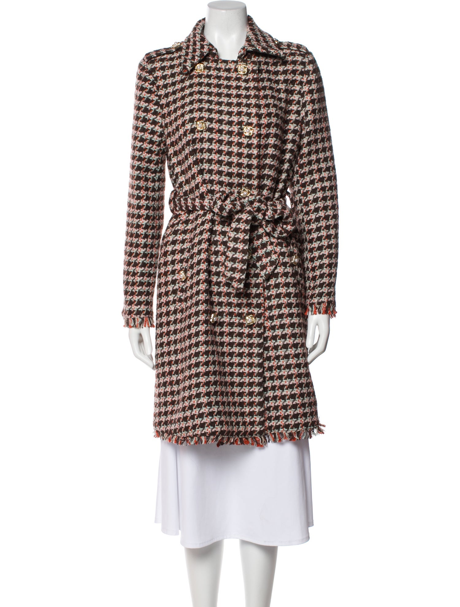 Walter Baker Houndstooth Print Peacoat w/ Tags