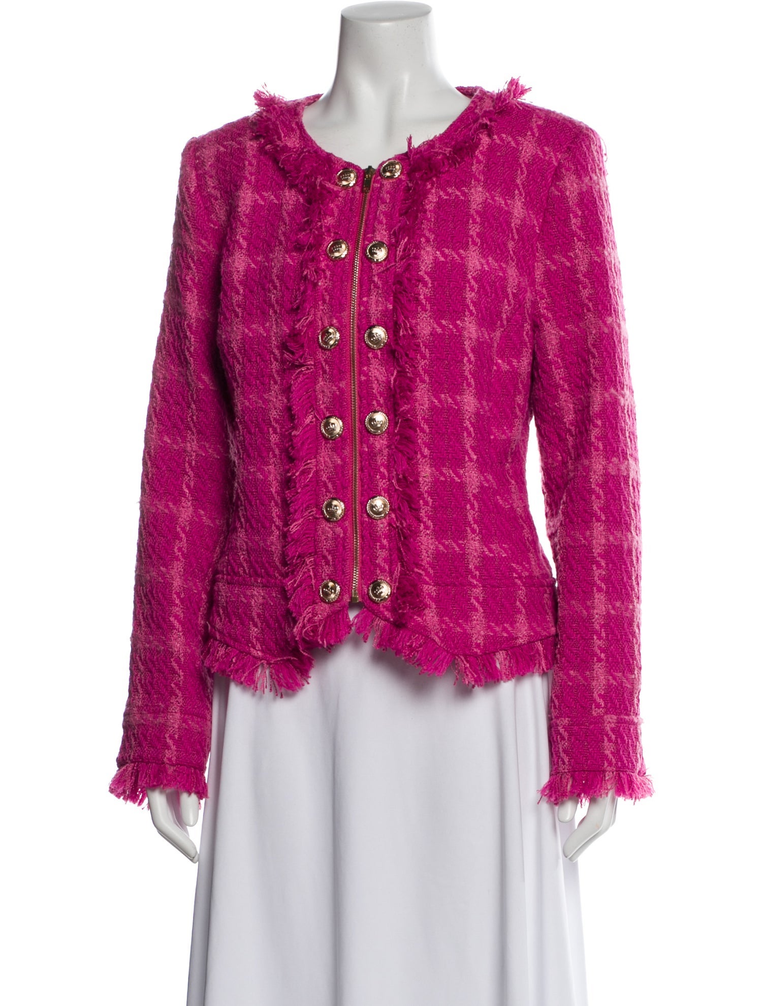 Walter Baker Plaid Print Evening Jacket